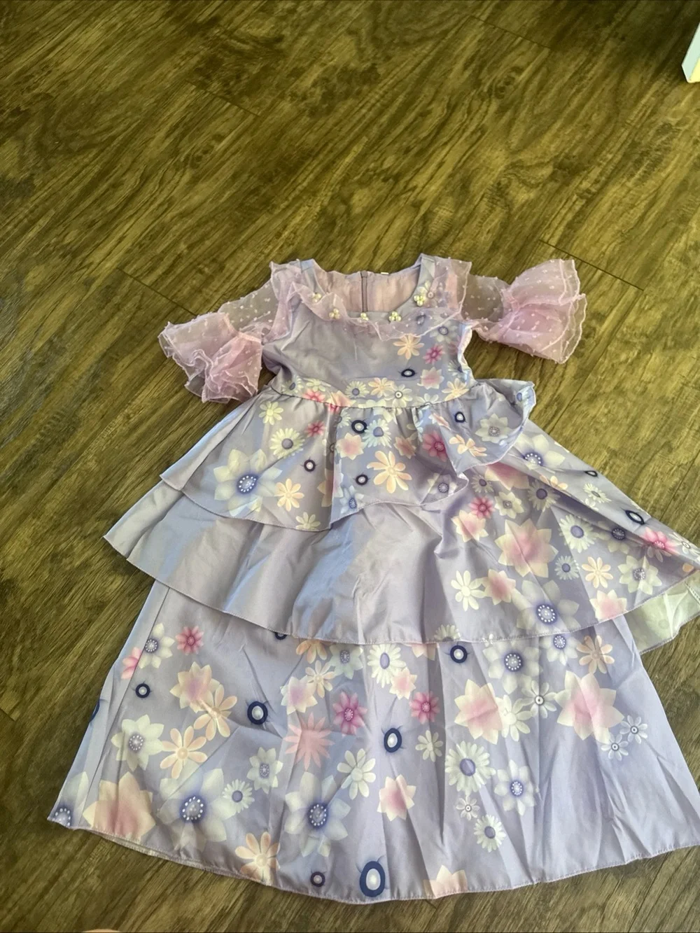 Kids Party Cosplay Encanto Isabela Dress Size 100 (3/4 yr old)